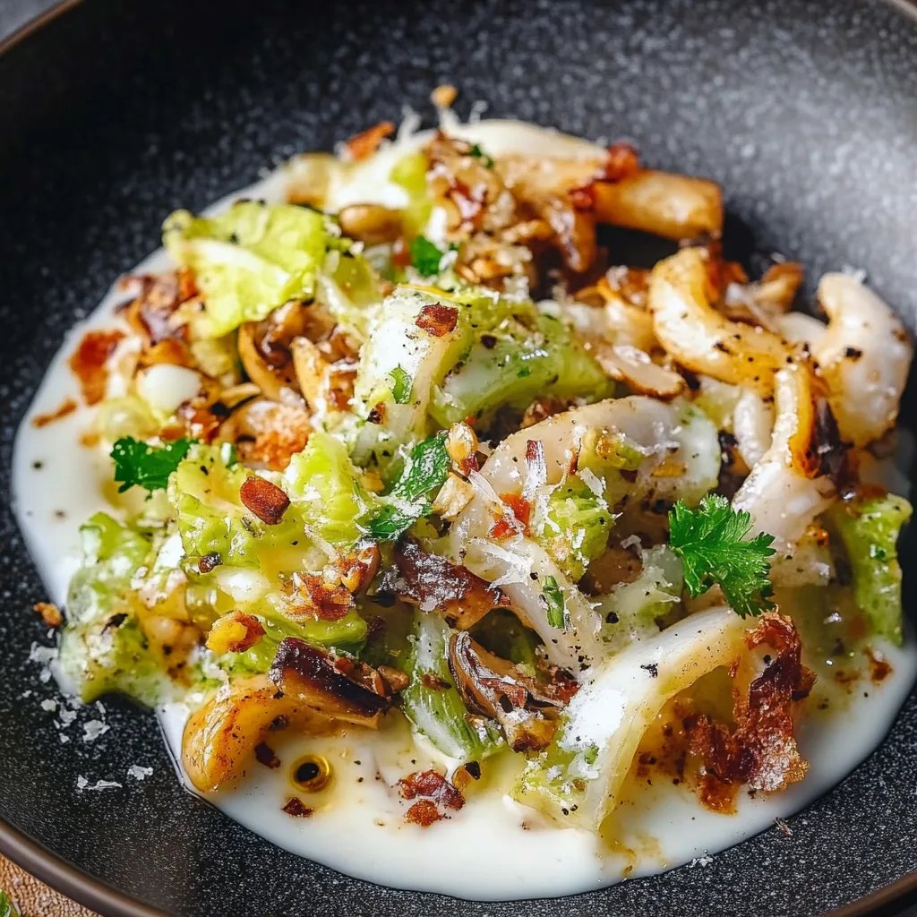 Rahmwirsing mit saurer Sahne