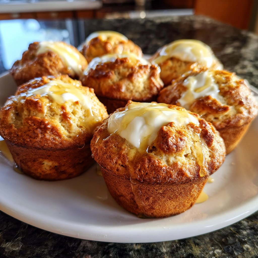 Muffins mit Joghurt und Honig