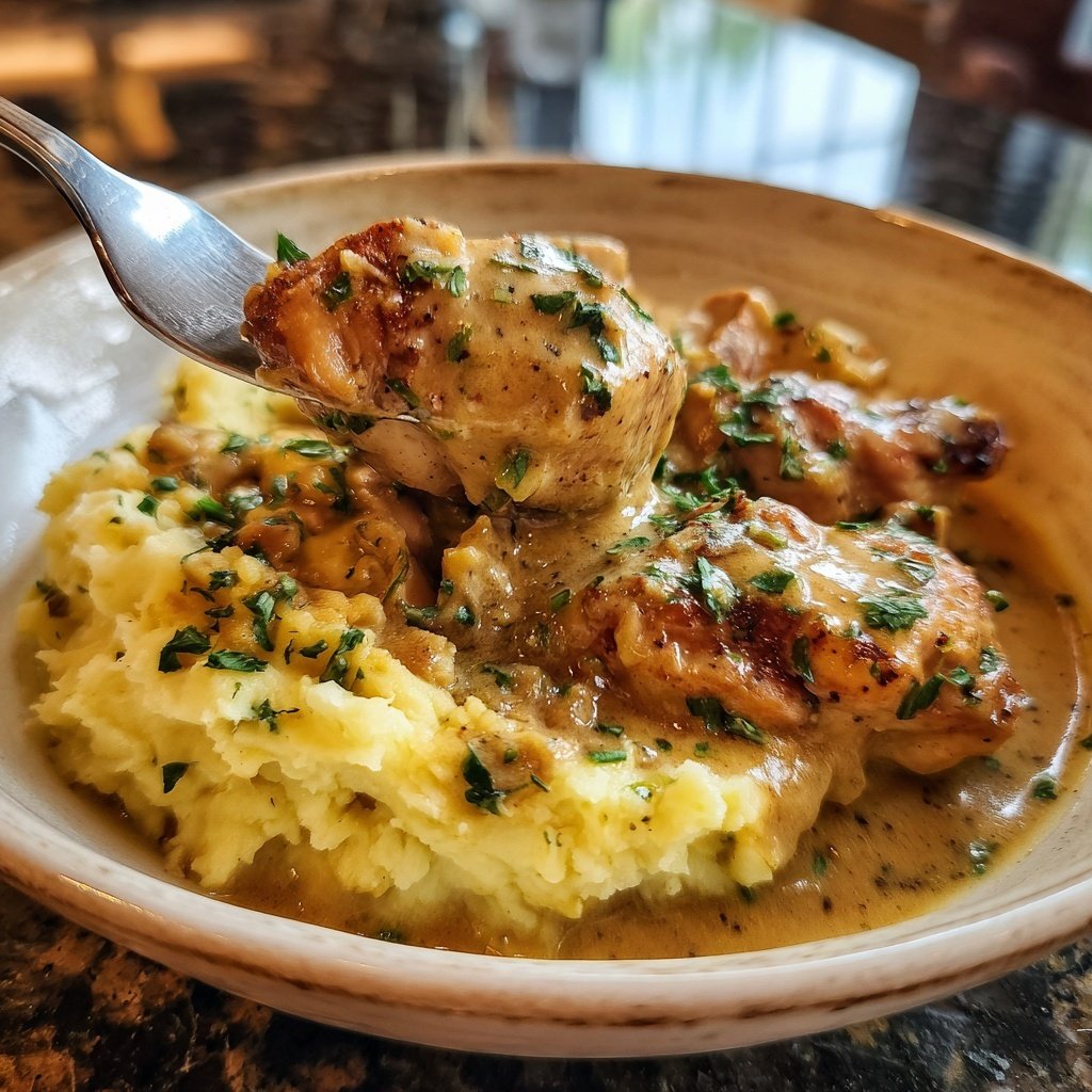 Hausmannskost Cremiges Hähnchen mit Kartoffelpüree