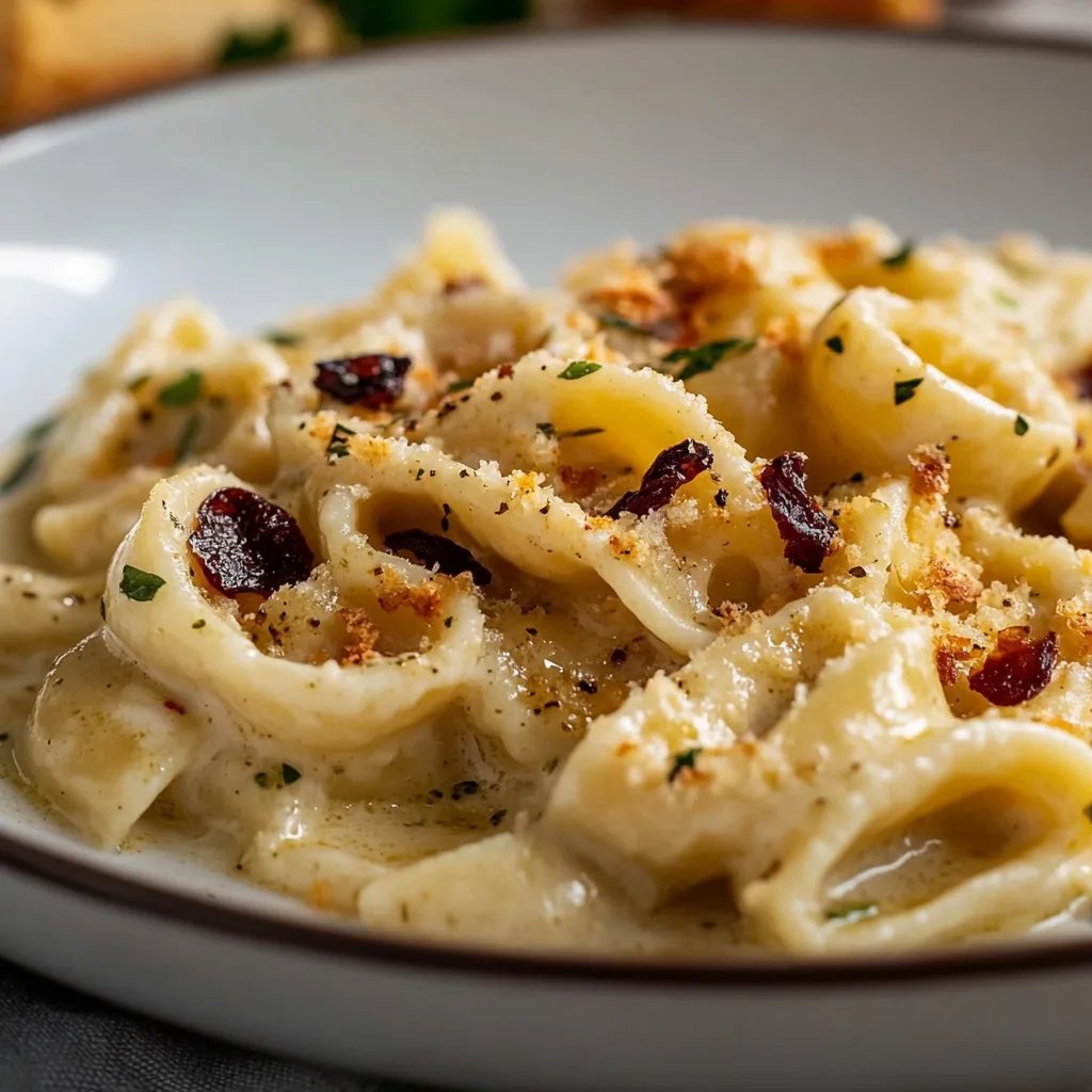 Maronennudeln in Ricottasoße