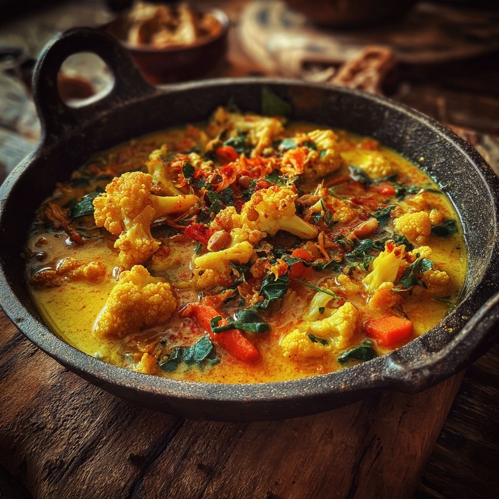 Blumenkohl Gemüse Curry Mild