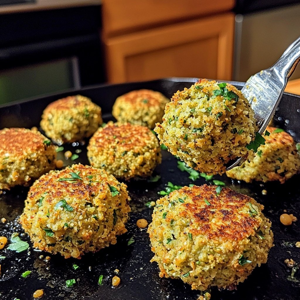 Falafel in der Pfanne