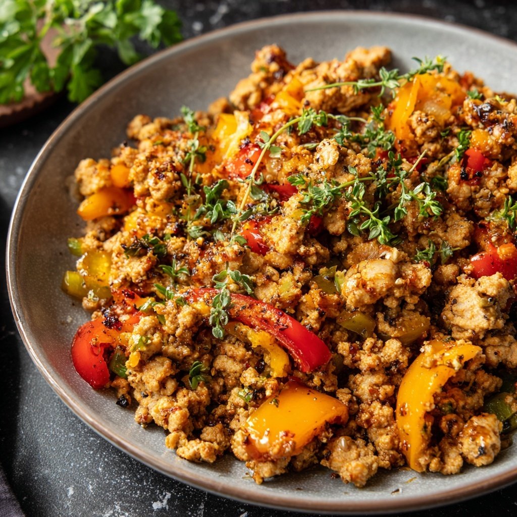 Kalorienarme Hackfleisch Pfanne