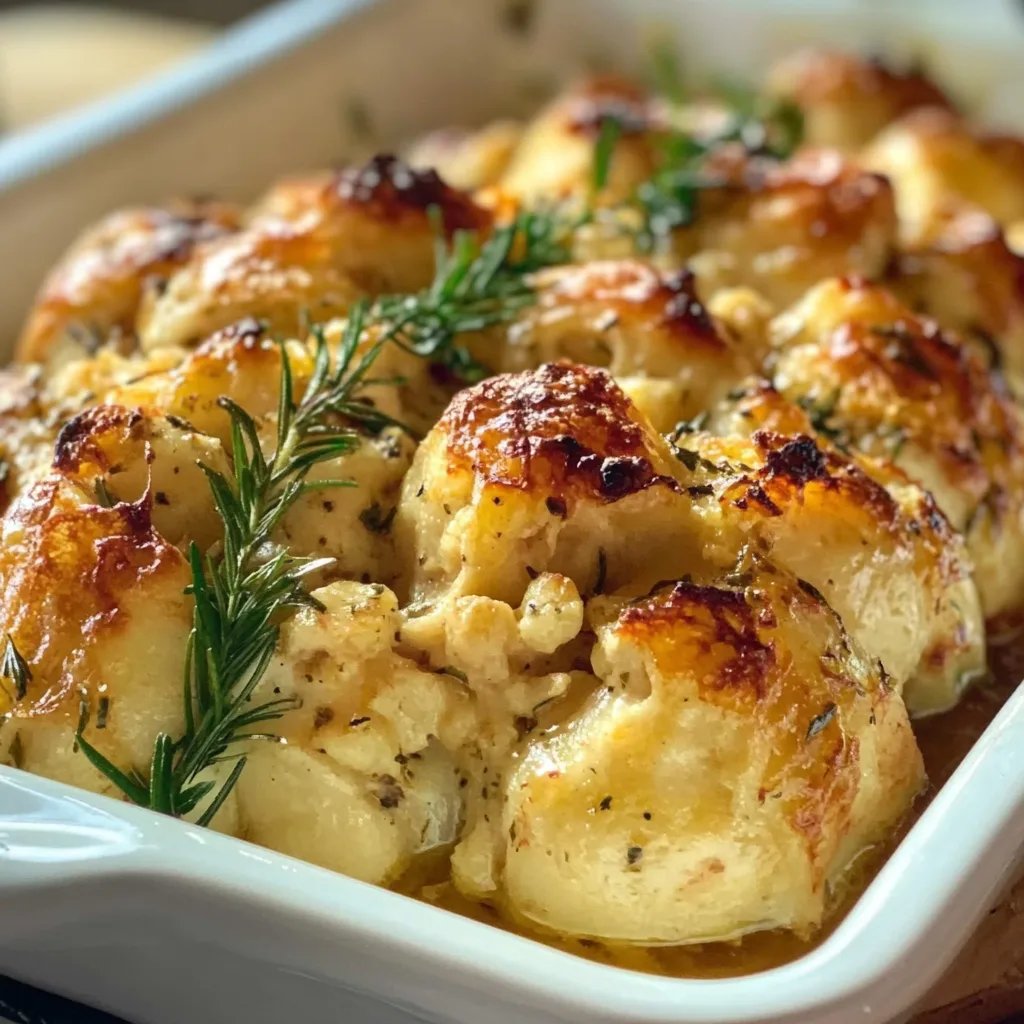 Überbackener Blumenkohlauflauf