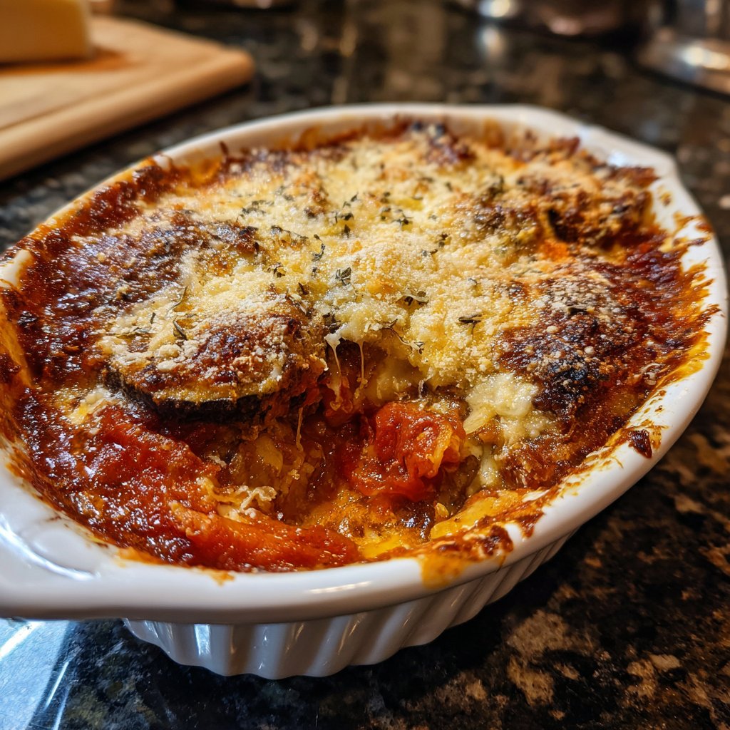 Auberginenauflauf mit Tomatensauce
